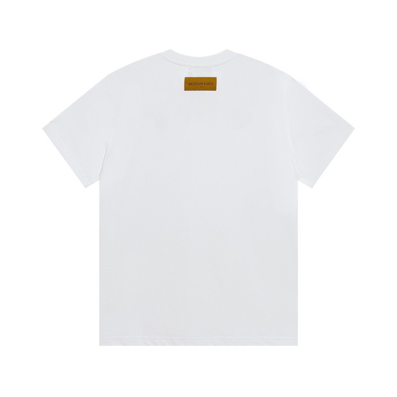 l**is V*t*n monogram printed t-shirt white