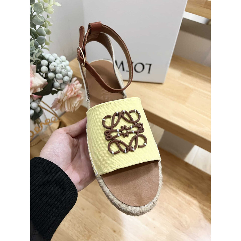 Loewe Anagram Logo Sandal Yellow