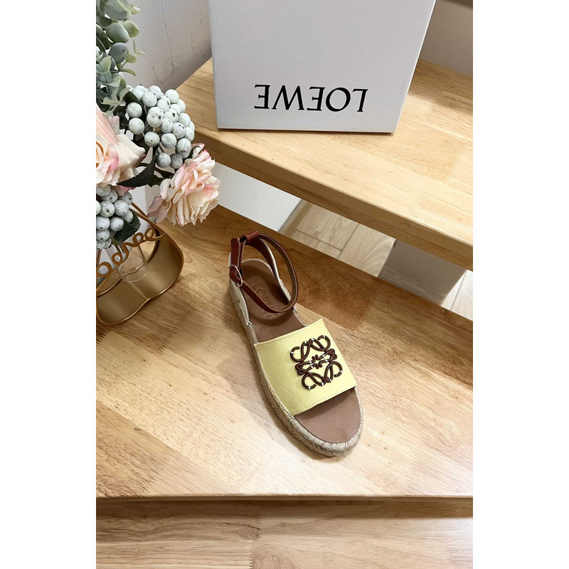 Loewe Anagram Logo Sandal Yellow