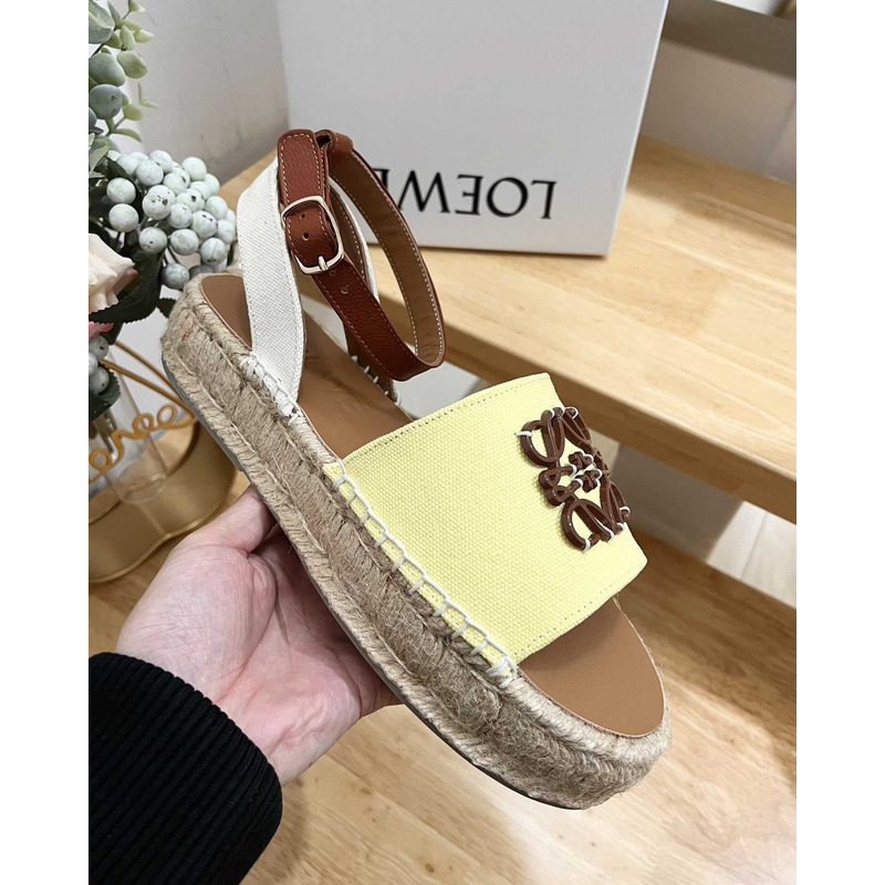 Loewe Anagram Logo Sandal Yellow