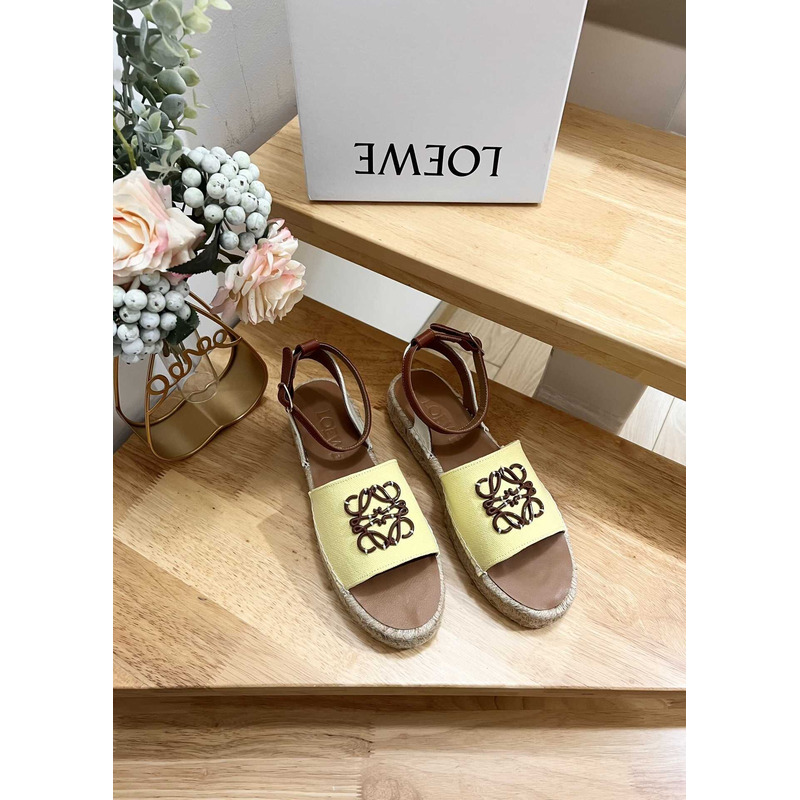 Loewe Anagram Logo Sandal Yellow