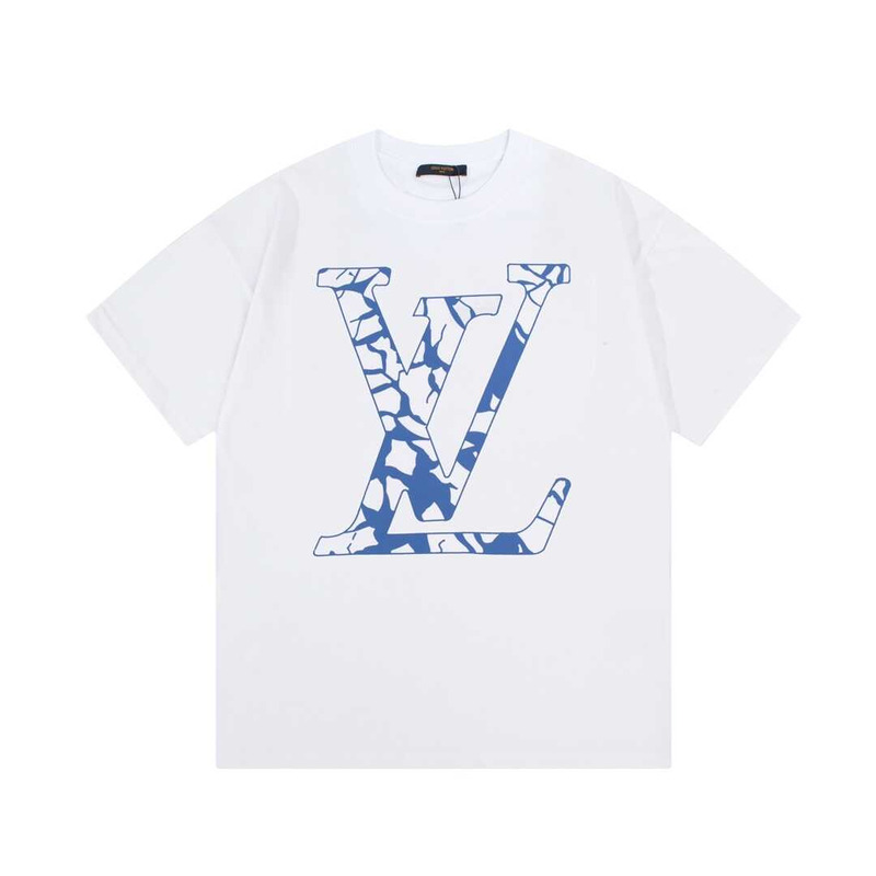 l**is V*t*n short-sleeved cotton crewneck white