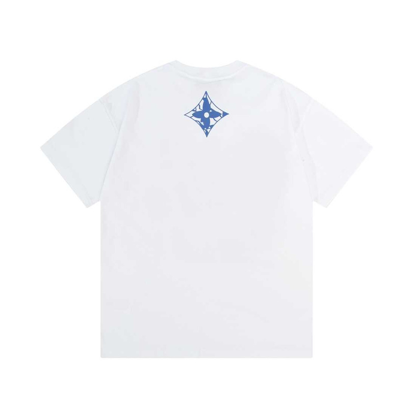 l**is V*t*n short-sleeved cotton crewneck white