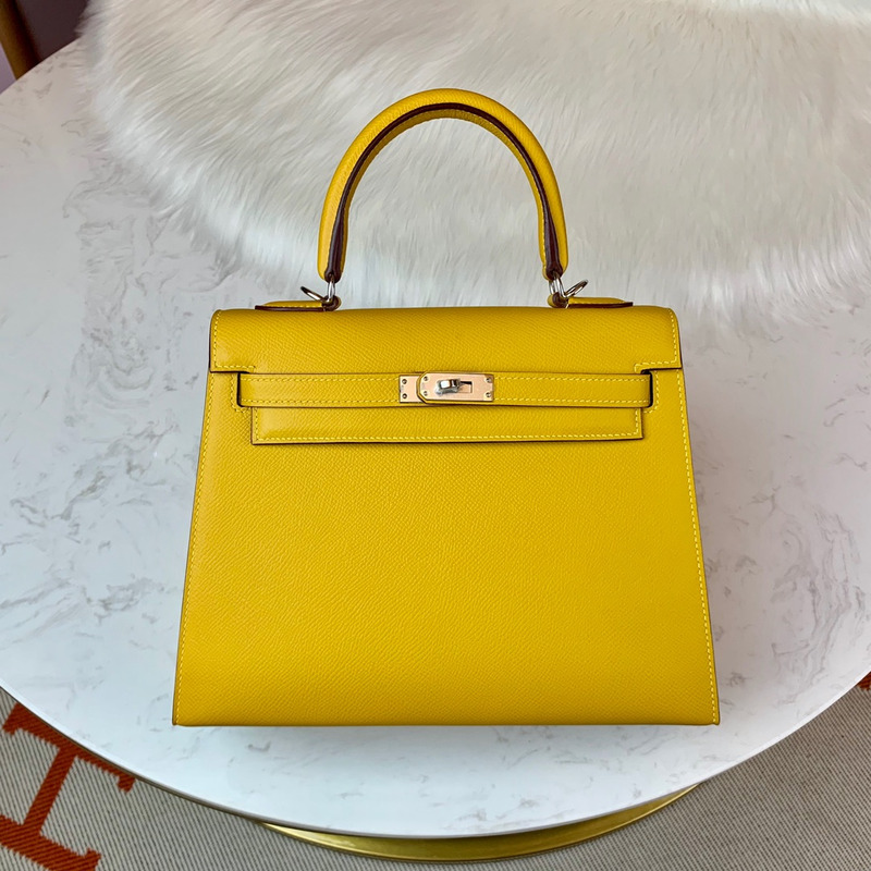 H**mes epsom kelly sellier 25 bag yellow