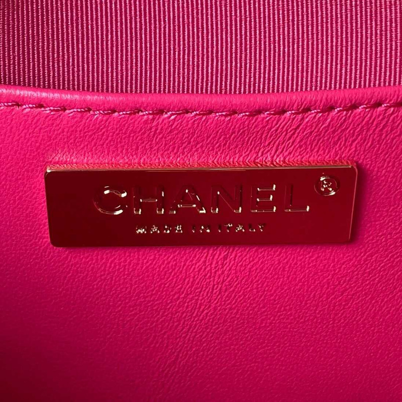 Ch*el star handbag lambskin fuchsia