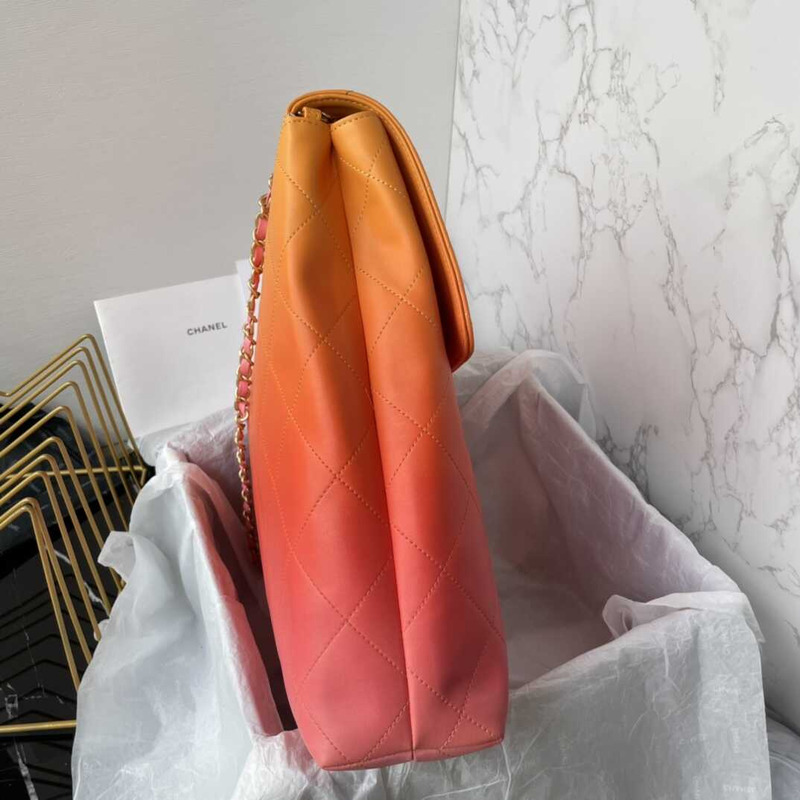 Ch*elCh*el maxi hobo bag calfskin orange