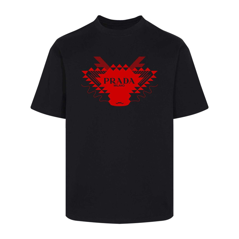 Pra*a cotton t-shirt black