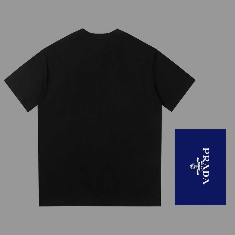 Pra*a cotton piqué t-shirt black