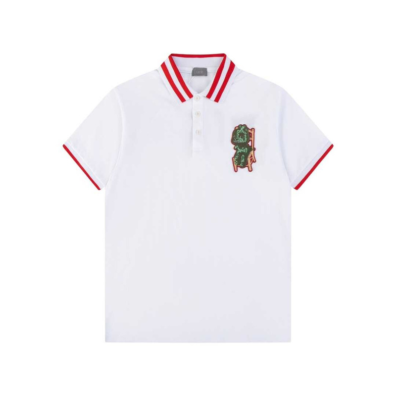 D*or cotton polo shirt white