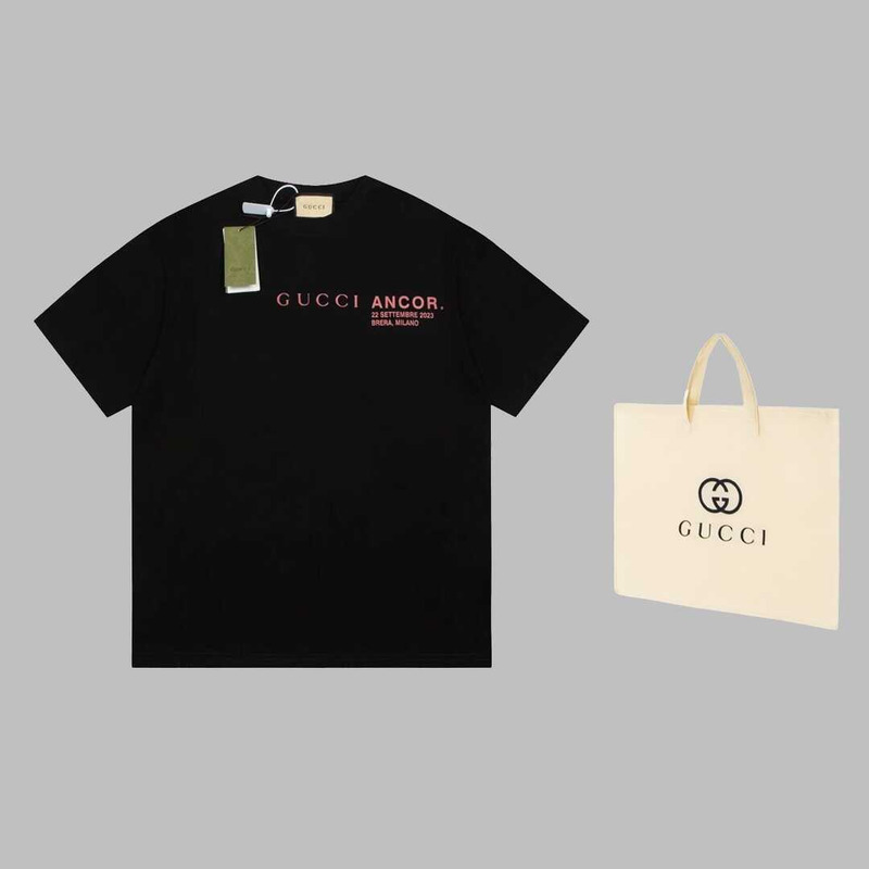 G*u*i ancor cotton t-shirt black