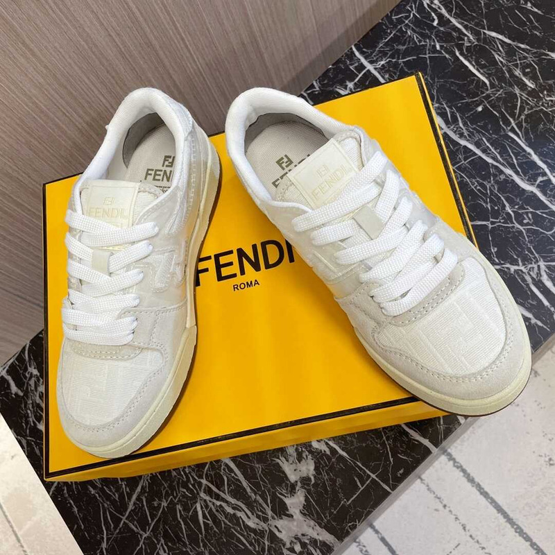 F**di match low top sneakers white