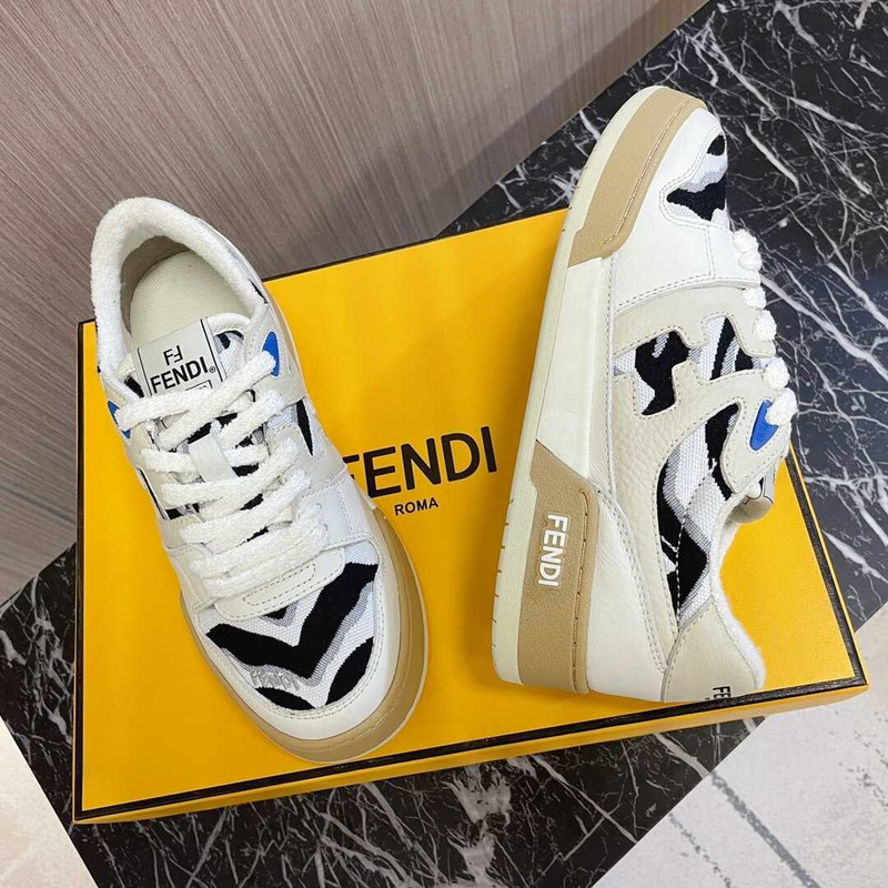 F**di match low top sneakers multi color