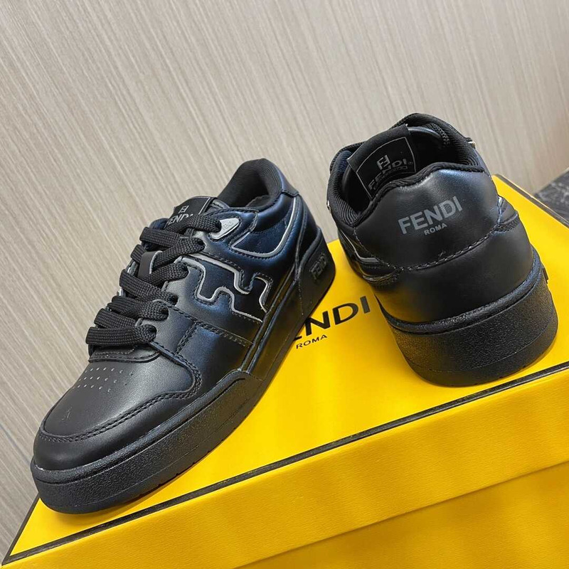 F**di match low top sneakers black