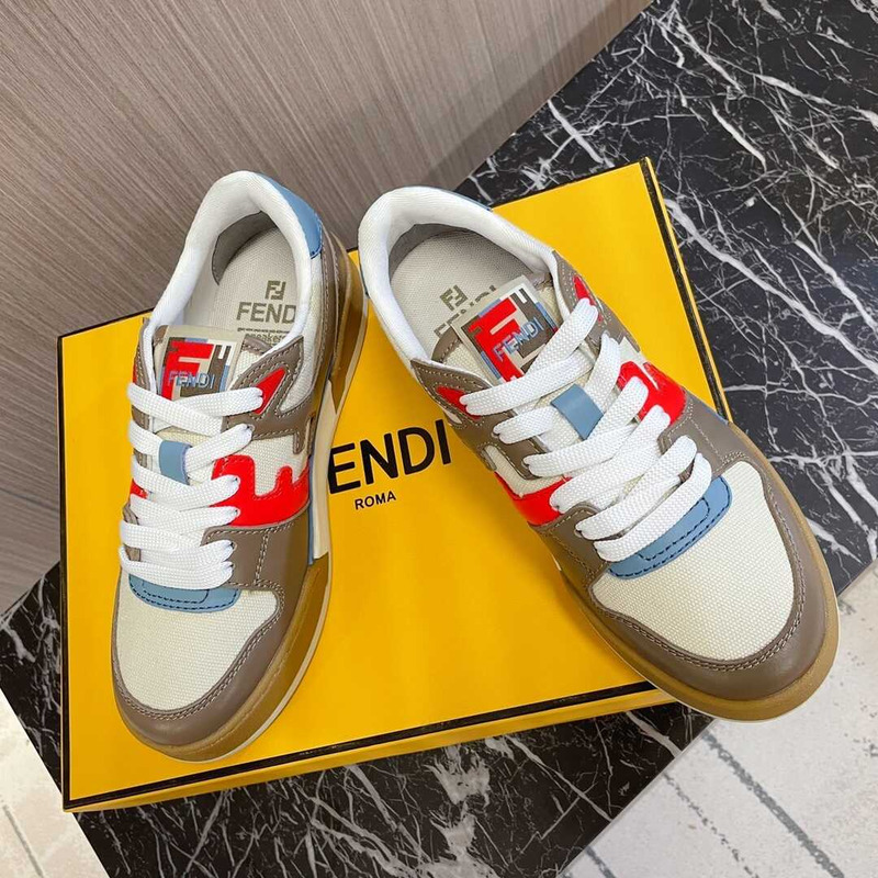 F**di match low top sneakers multi color