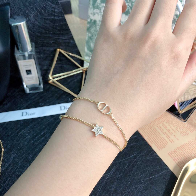 D*or cd star bracelet gold