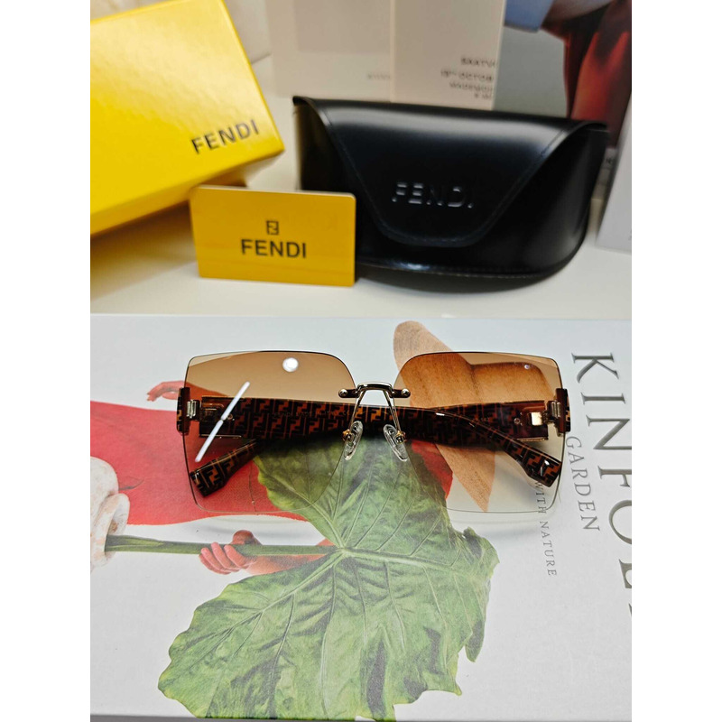 F**di frameless square sunglasses