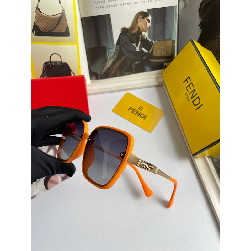 F**di sunglasses with orange frame