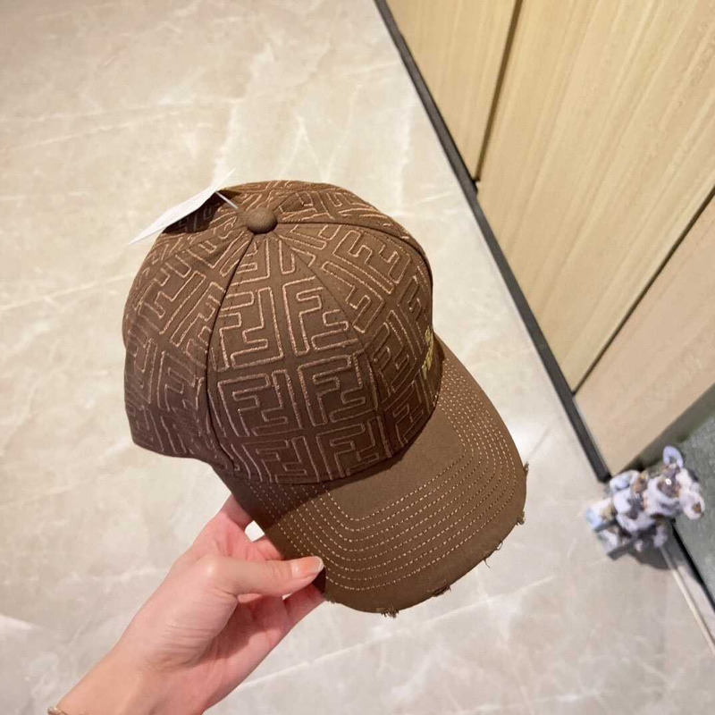 F**di fs F**di fashion show baseball cap brown