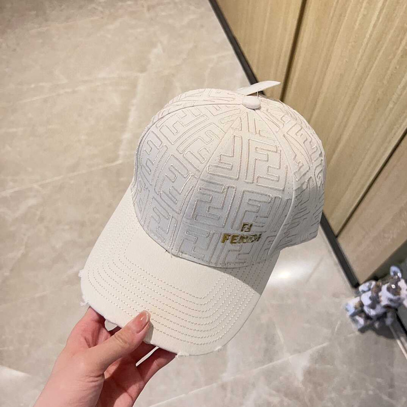 F**di fs F**di fashion show baseball cap white