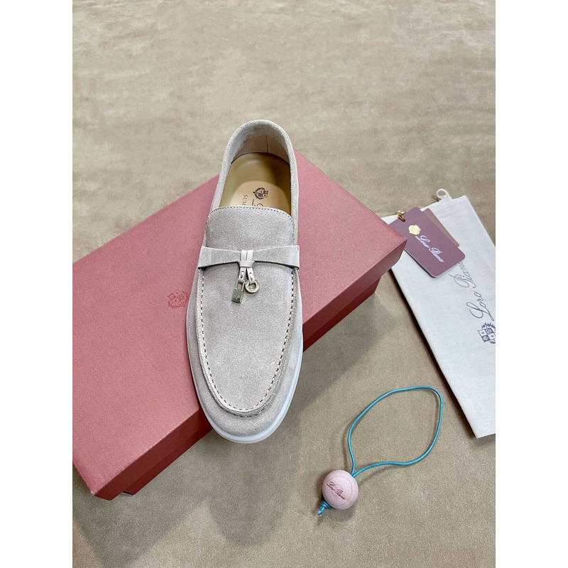 Loro piana Summer Charms Walk Suede Loafers