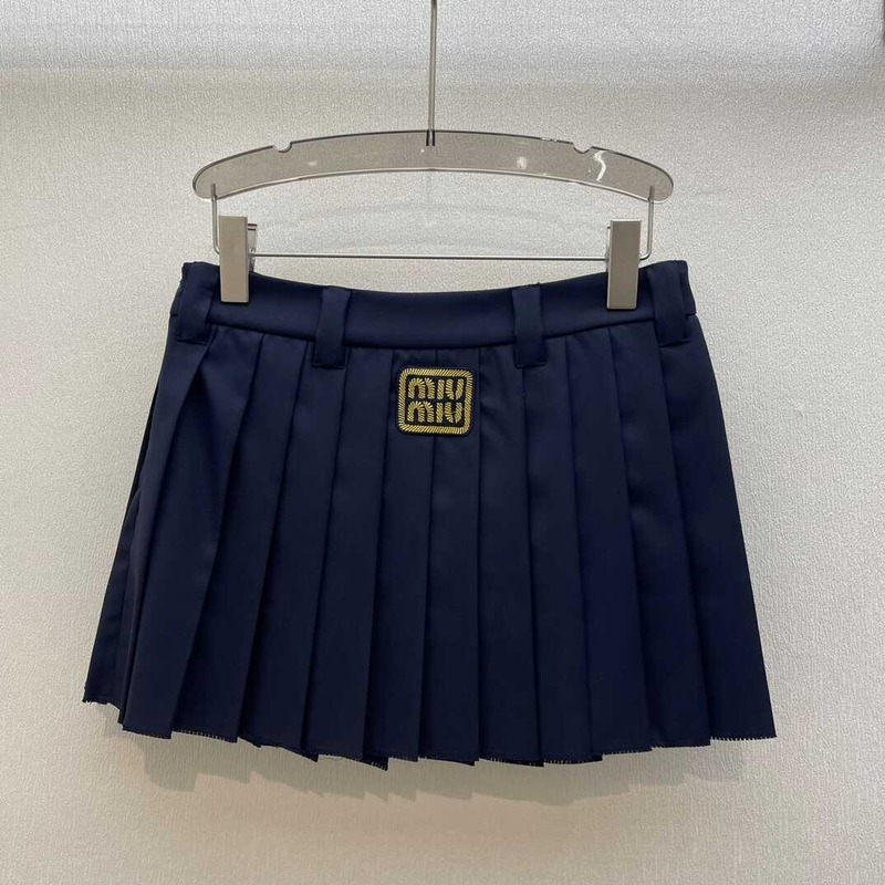 Miu Miu Mini Skirt Navy Blue