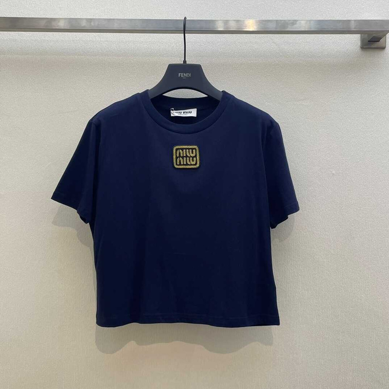 Miu Miu T-shirt Navy Blue