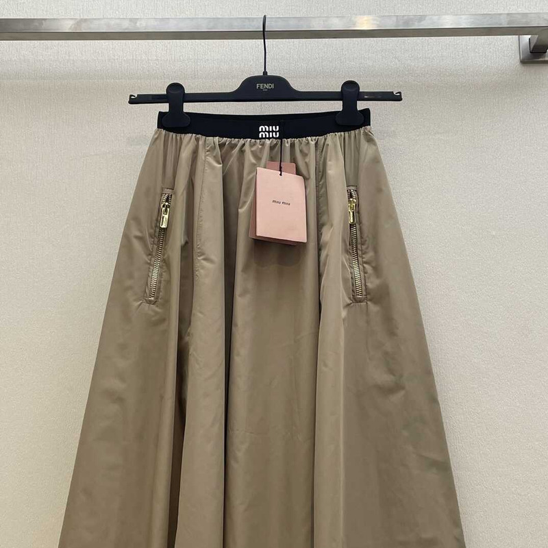 Miu Miu Long Skirts Beige