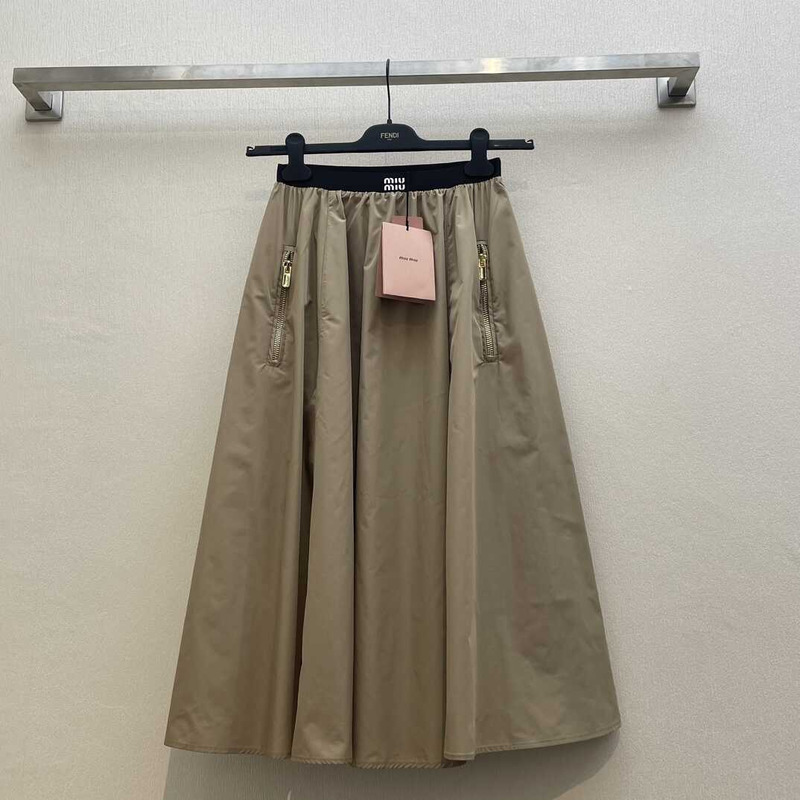 Miu Miu Long Skirts Beige