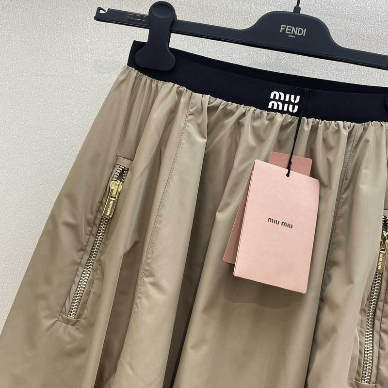 Miu Miu Long Skirts Beige