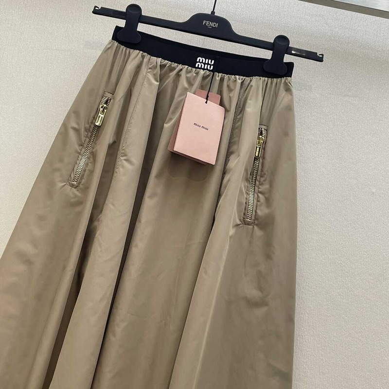 Miu Miu Long Skirts Beige