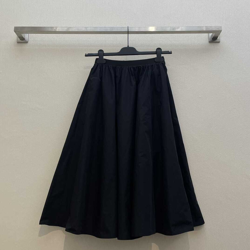 Miu Miu Zipped Long Skirts Black