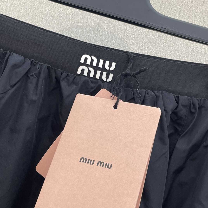 Miu Miu Zipped Long Skirts Black