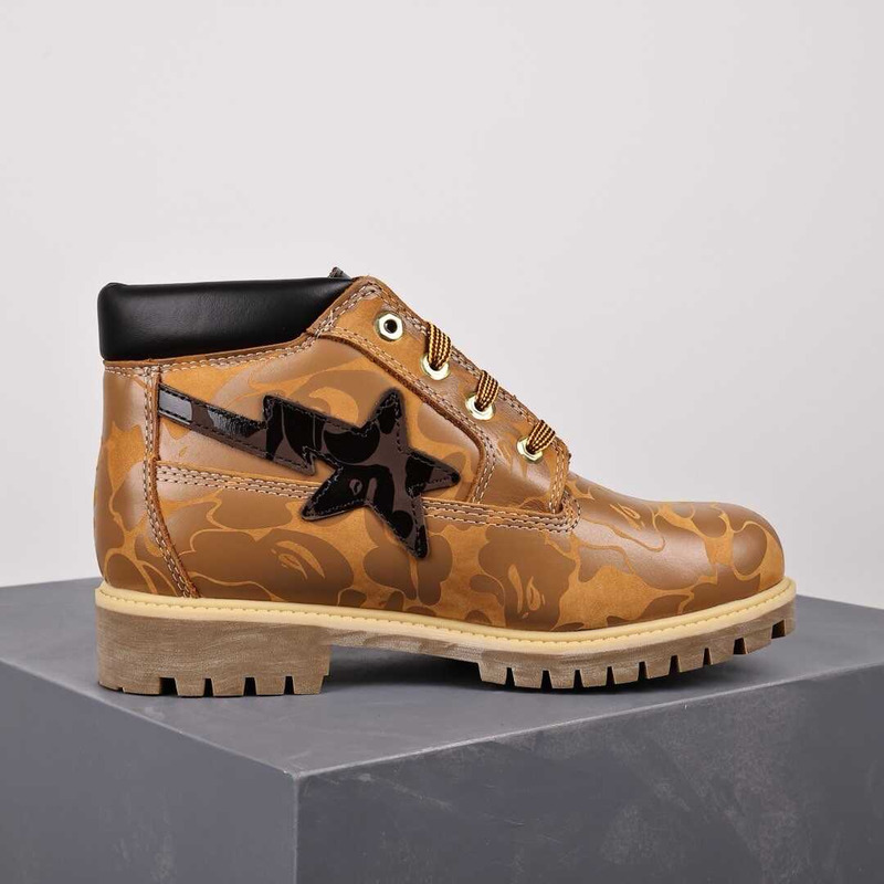 Ti*mber*land chukka boots a bathing ape wheat