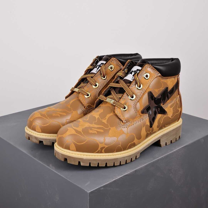 Ti*mber*land chukka boots a bathing ape wheat