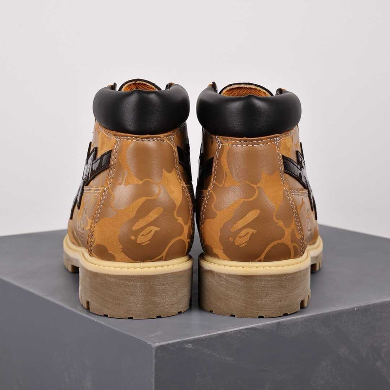 Ti*mber*land chukka boots a bathing ape wheat