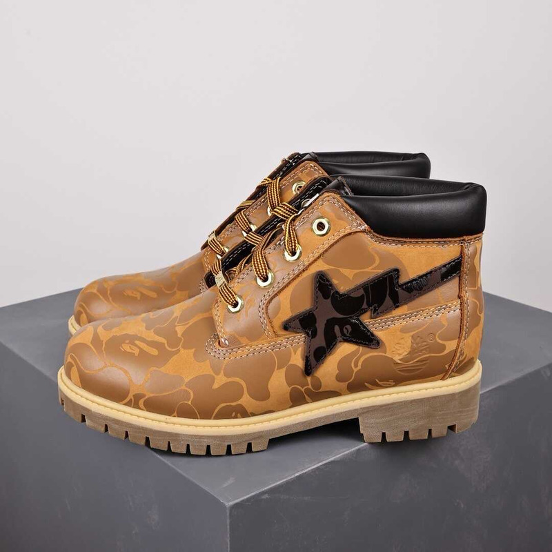 Ti*mber*land chukka boots a bathing ape wheat