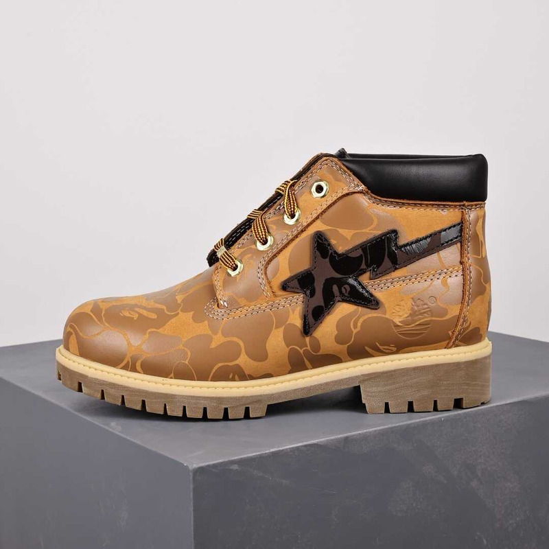 Ti*mber*land chukka boots a bathing ape wheat