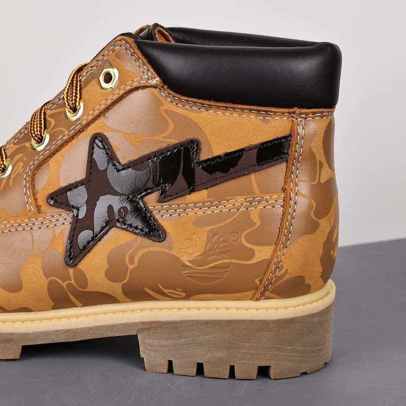 Ti*mber*land chukka boots a bathing ape wheat