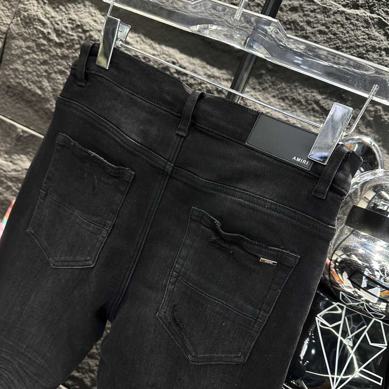 Amiri Crystal Shotgun Jeans Black