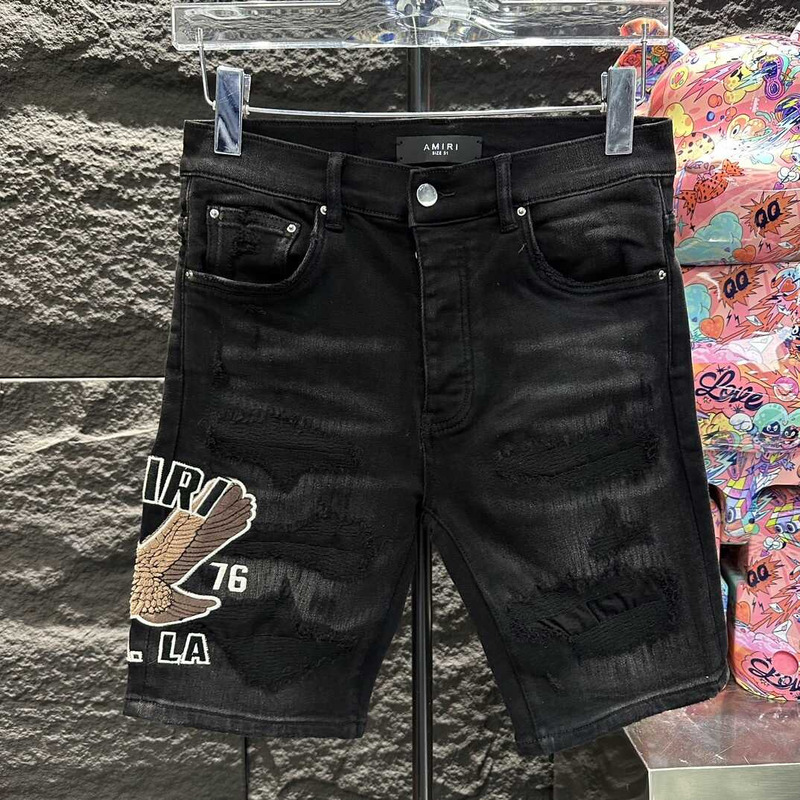 Amiri Demim Shorts Black