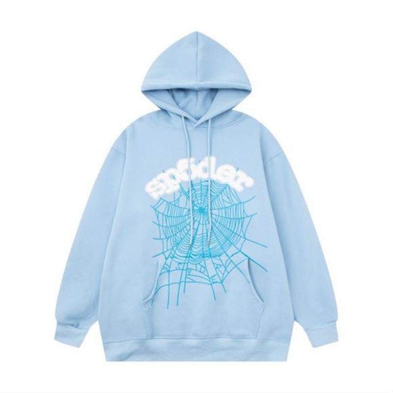 Sp5der Web Hoodie Sky Blue