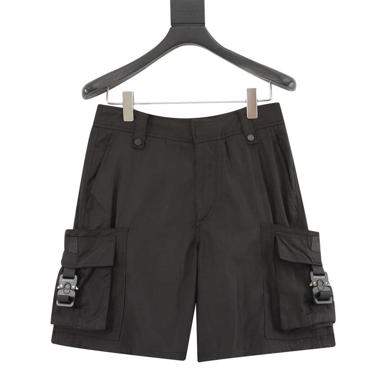 D*or re-nylon cargo shorts black