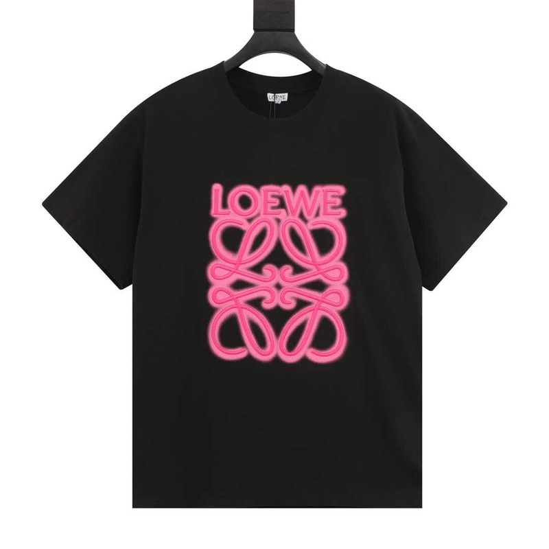 Loewe Neon T-shirt Black/Fluo Pink