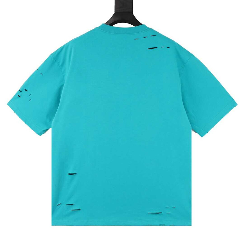 Ba*len*cia*ga caps t-shirt boxy fit in blue