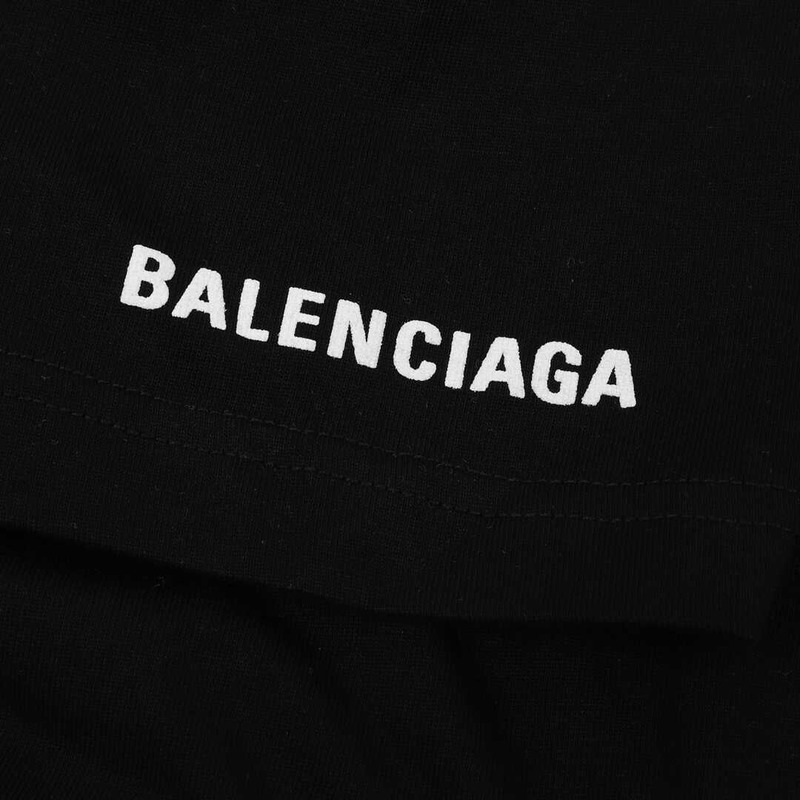 Ba*len*cia*ga cotton t-shirt black