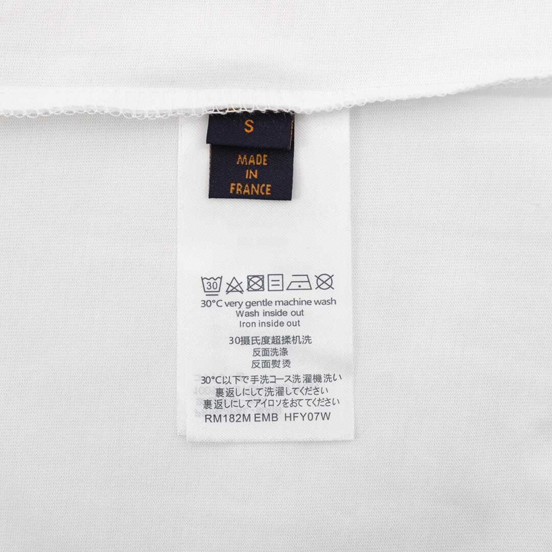 l**is V*t*n lv house t-shirt by virgil abloh white