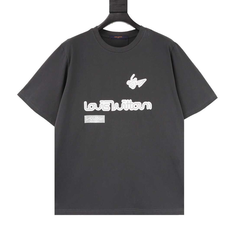 l**is V*t*n cotton t-shirt grey