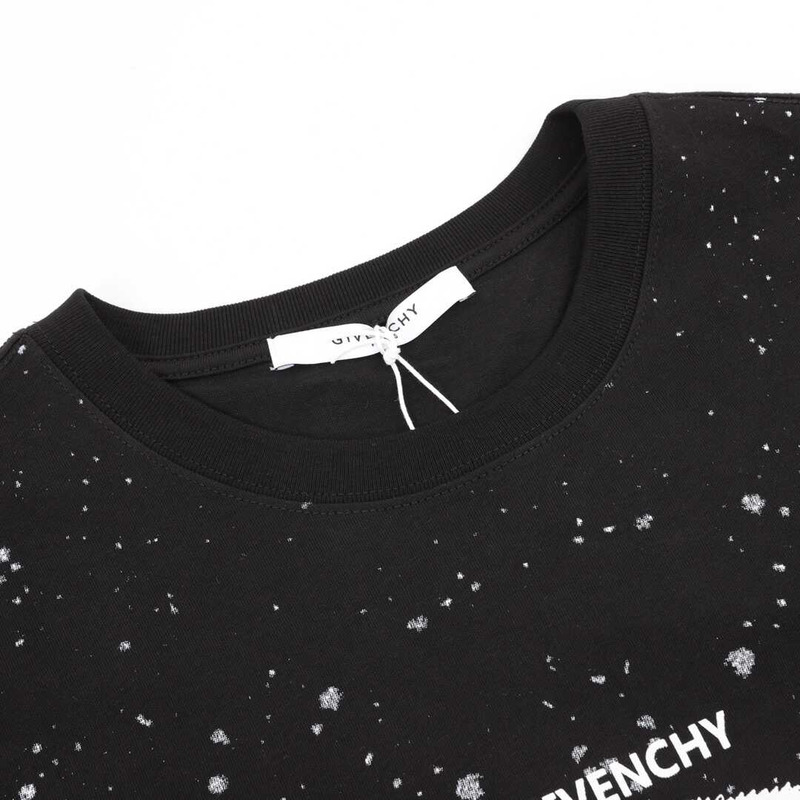 Givenchy Shark Cotton T-Shirt Black