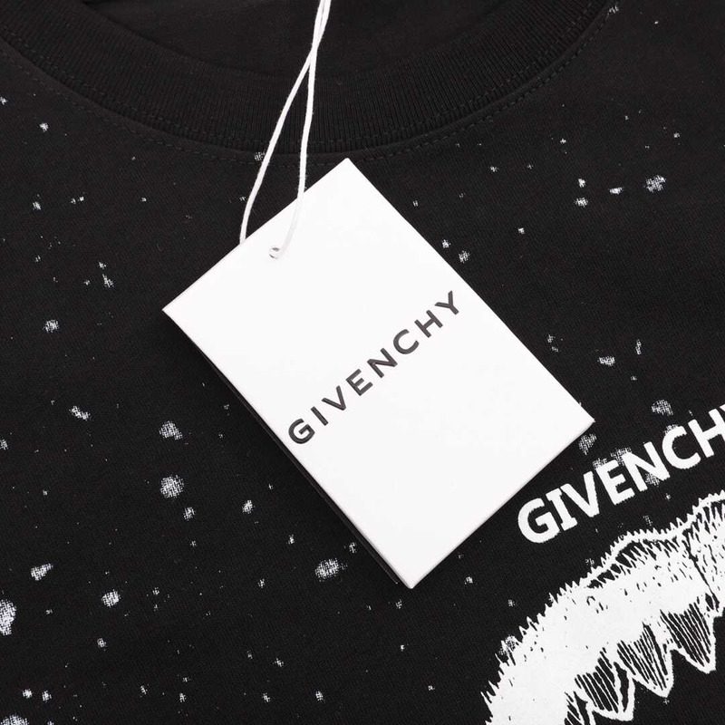 Givenchy Shark Cotton T-Shirt Black