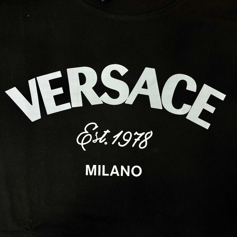 Versace Cotton T-Shirt Black